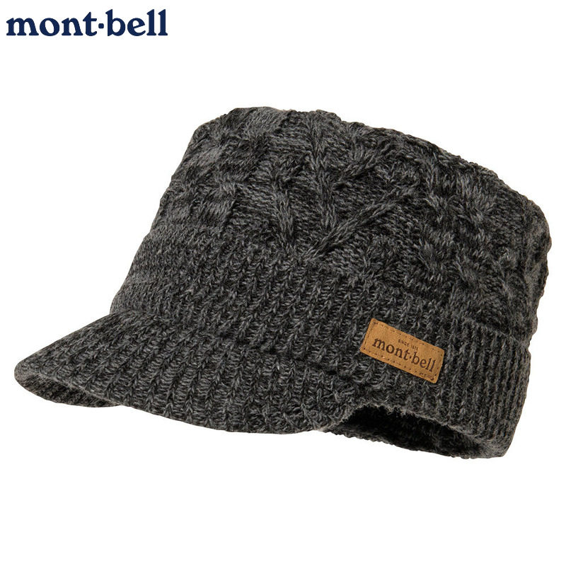 montbell儿童针织鸭舌帽冬季保暖