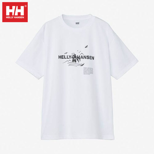 HH海丽汉森徽标图案短袖T恤