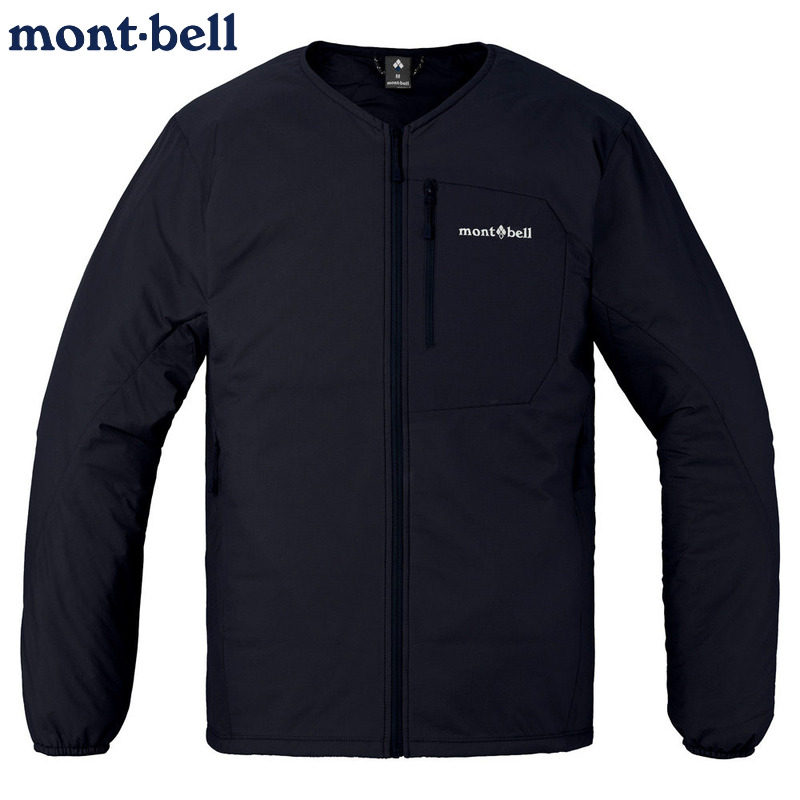 montbell轻量V领外套保暖棉服