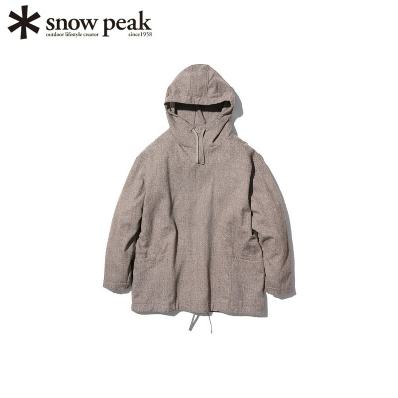 日本SnowPeak雪峰羊毛连帽衫户外