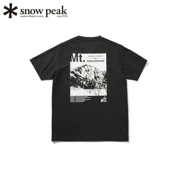 日本snowpeak雪峰短袖T恤速干图片