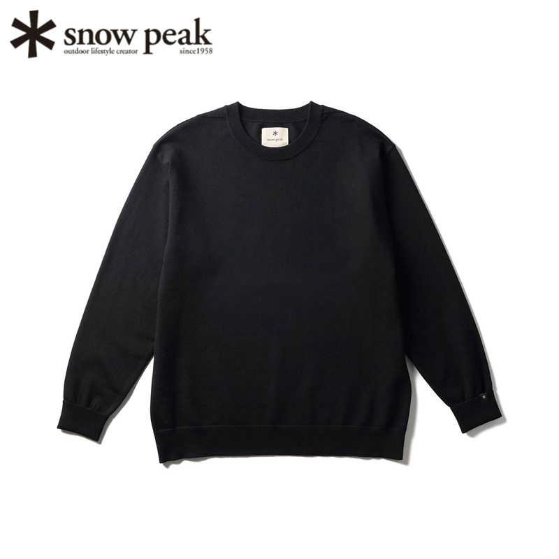 日本snowpeak雪峰针织羊毛衫长袖