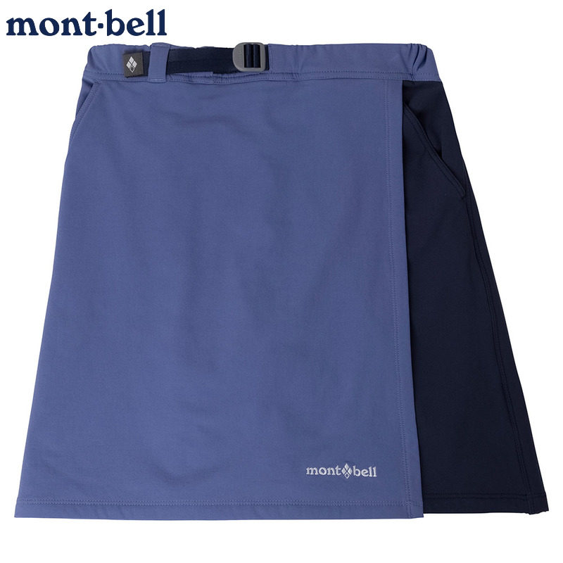 montbell儿童短裙裤保暖弹力运动