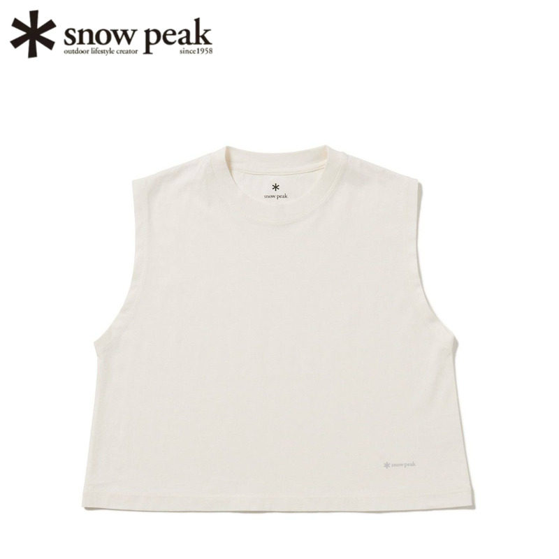 日本snowpeak雪峰有机棉无袖T恤