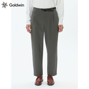 日本代购Goldwin新款锥形弹力裤One Tuck Tapered防雨户外休闲裤