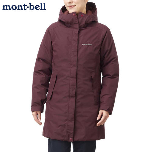 montbell中长款防水女士羽绒服