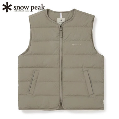 日本代购Snow Peak雪峰24年新款轻质羽绒背心马甲男士户外保暖