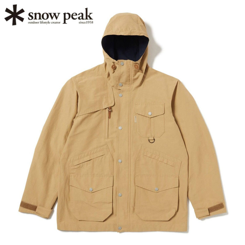 日本snowpeak雪峰飞钓连帽衫外套