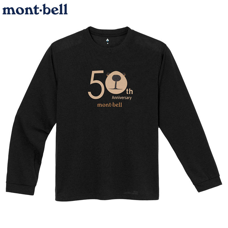 montbell小熊长袖速干T恤户外