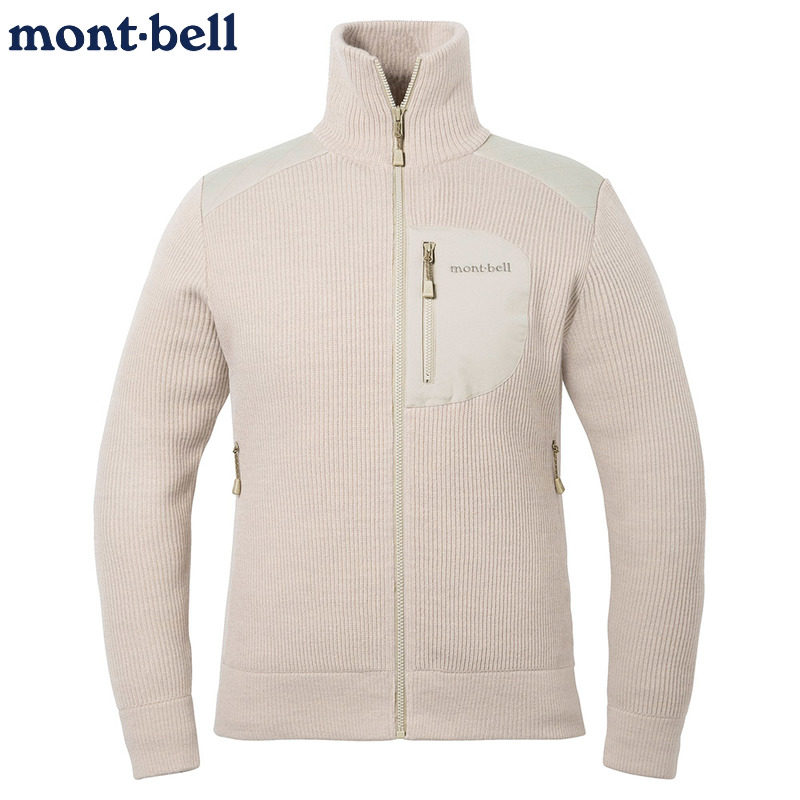 montbell全拉链毛衣女士保暖日本