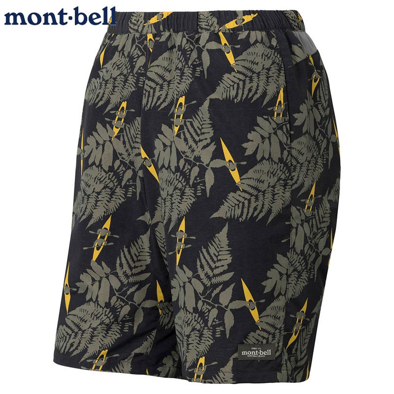 montbell短裤防水水上运动裤印花