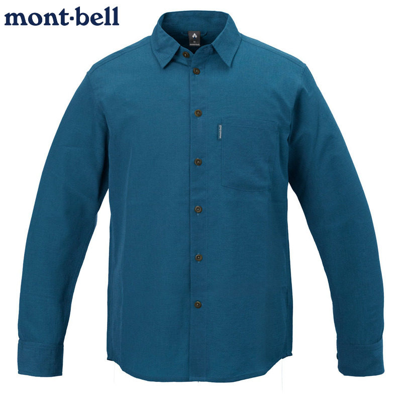 montbell长袖衬衫亚麻透气速干