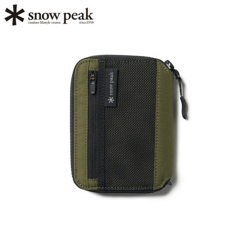 日本snowpeak雪峰拉链钱包便携
