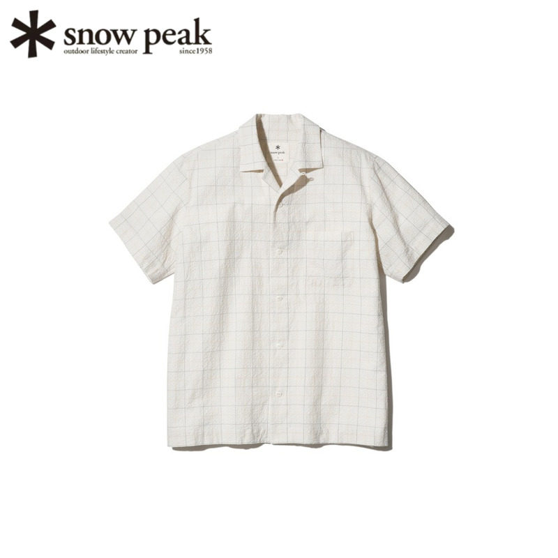 SnowPeak雪峰格纹轻薄透气衬衫
