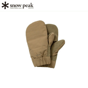 日本代购SnowPeak雪峰羽绒手套户外保暖防水冬季高山滑雪连指手套