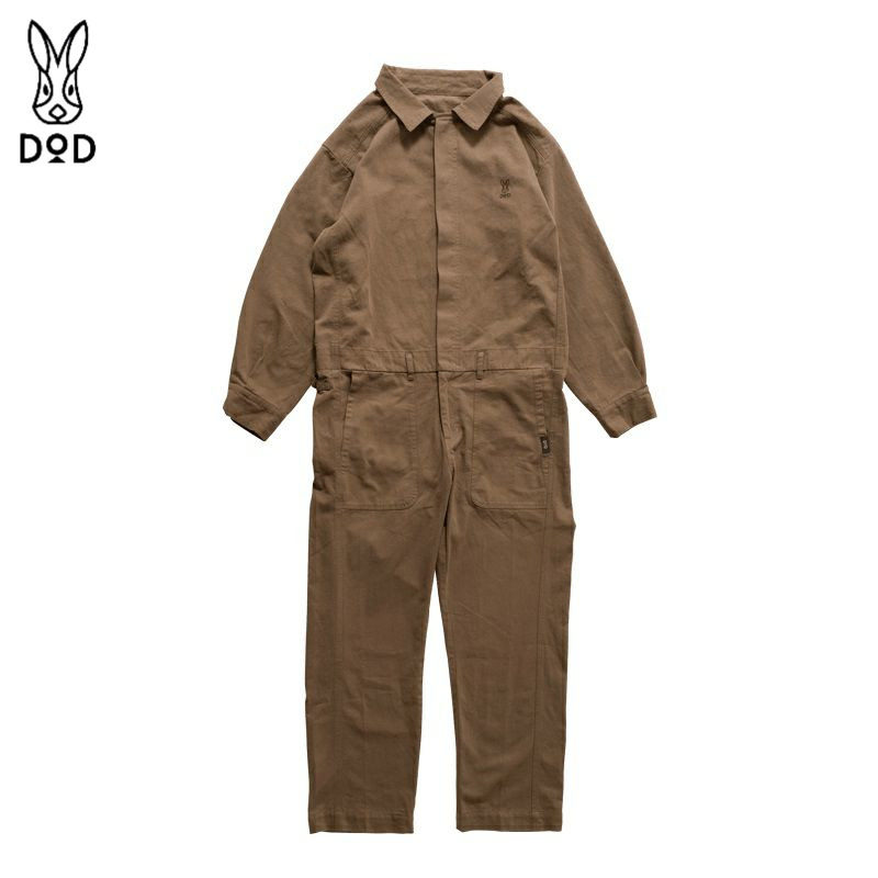 日本代购DOD兔子牛仔连体衣裤户外露营棉质舒适简约刺绣2024秋冬