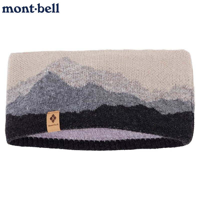 现货日本montbell针织头带发带羊毛保暖舒适运动日常户外防寒头巾