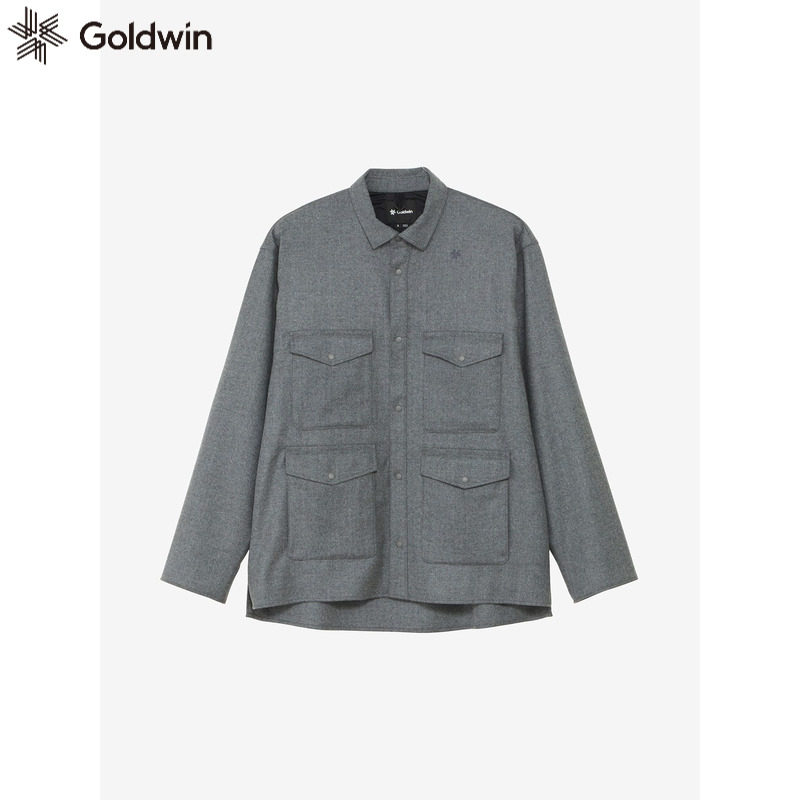 日本Goldwin新款羊毛衬衫男户外