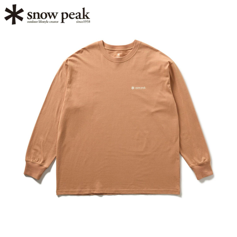 日本snowpeak雪峰纯棉长袖卫衣