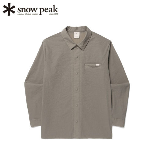 日本snowpeak雪峰夏季长袖衬衫