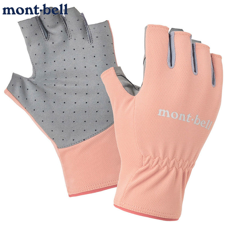 montbell女士春夏露指手套骑行