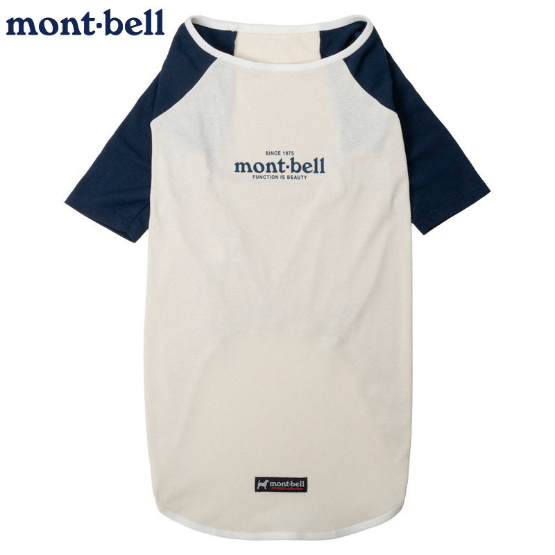 日本montbell插肩袖T恤衣宠物狗