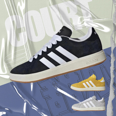 adidascourt男女同款板鞋低帮