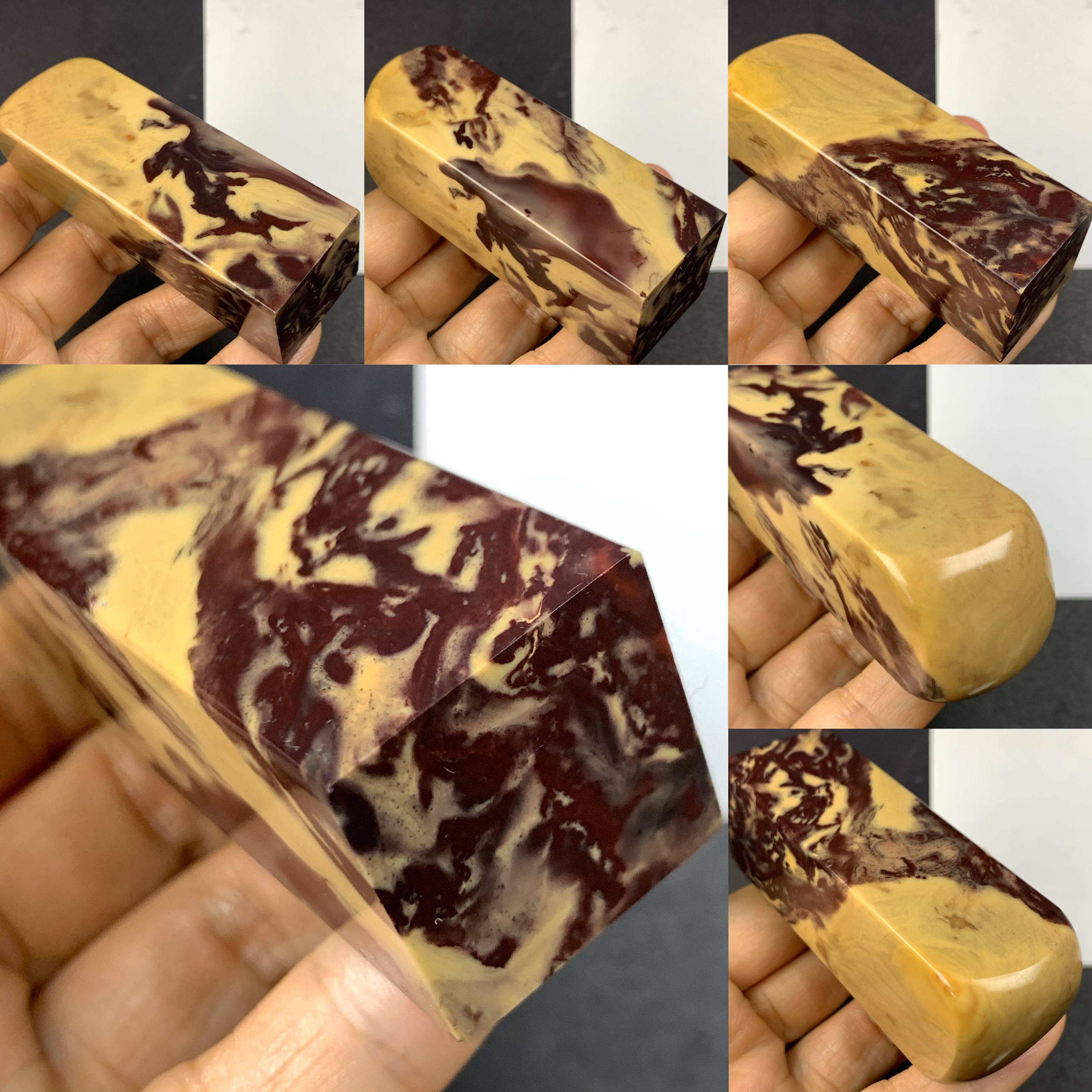 老挝石素章方章天然手工篆刻印章石料书法闲章一图一拍2-3厘米