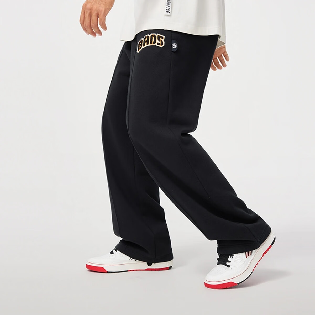 李宁运动裤男2025新款反伍BADFIVE加绒宽松直筒卫裤AKLU521