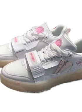 李宁2025夏季款女子篮球文化休闲鞋低帮舒适潮流运动板鞋ABCS050