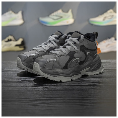 李宁休闲鞋女鞋2026冬季星芒加绒保暖中帮运动老爹鞋AGCV392