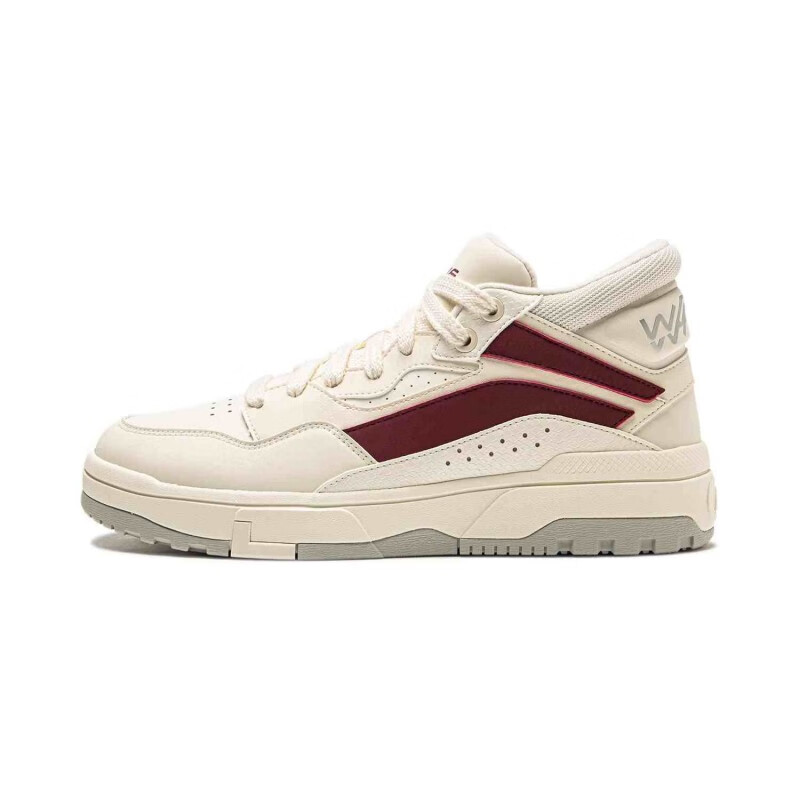 李宁2025新款惟吾MIDFLEECE男子加绒回弹中帮休闲鞋AGCU159