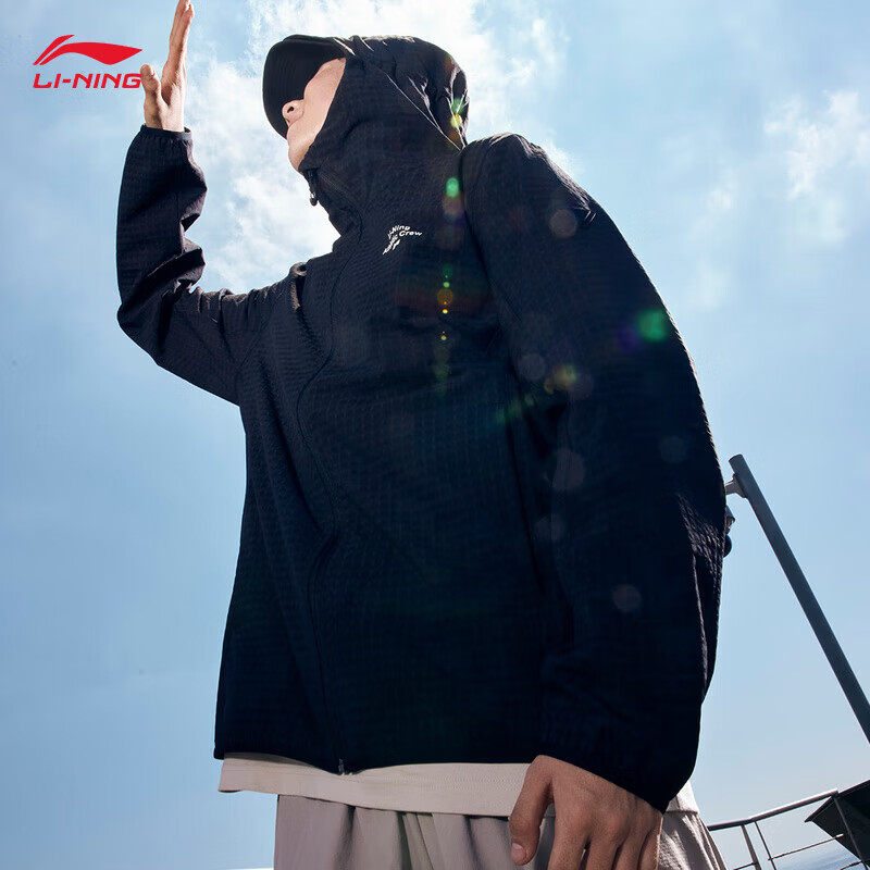 李宁风衣男夹克2025秋季新款加绒保暖户外外套运动服AFDU925