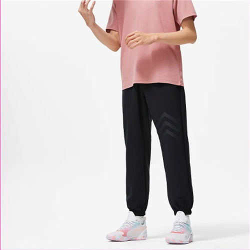 李宁男子卫裤2025秋新款韦德系列休闲宽松舒适束脚运动裤AKLT491