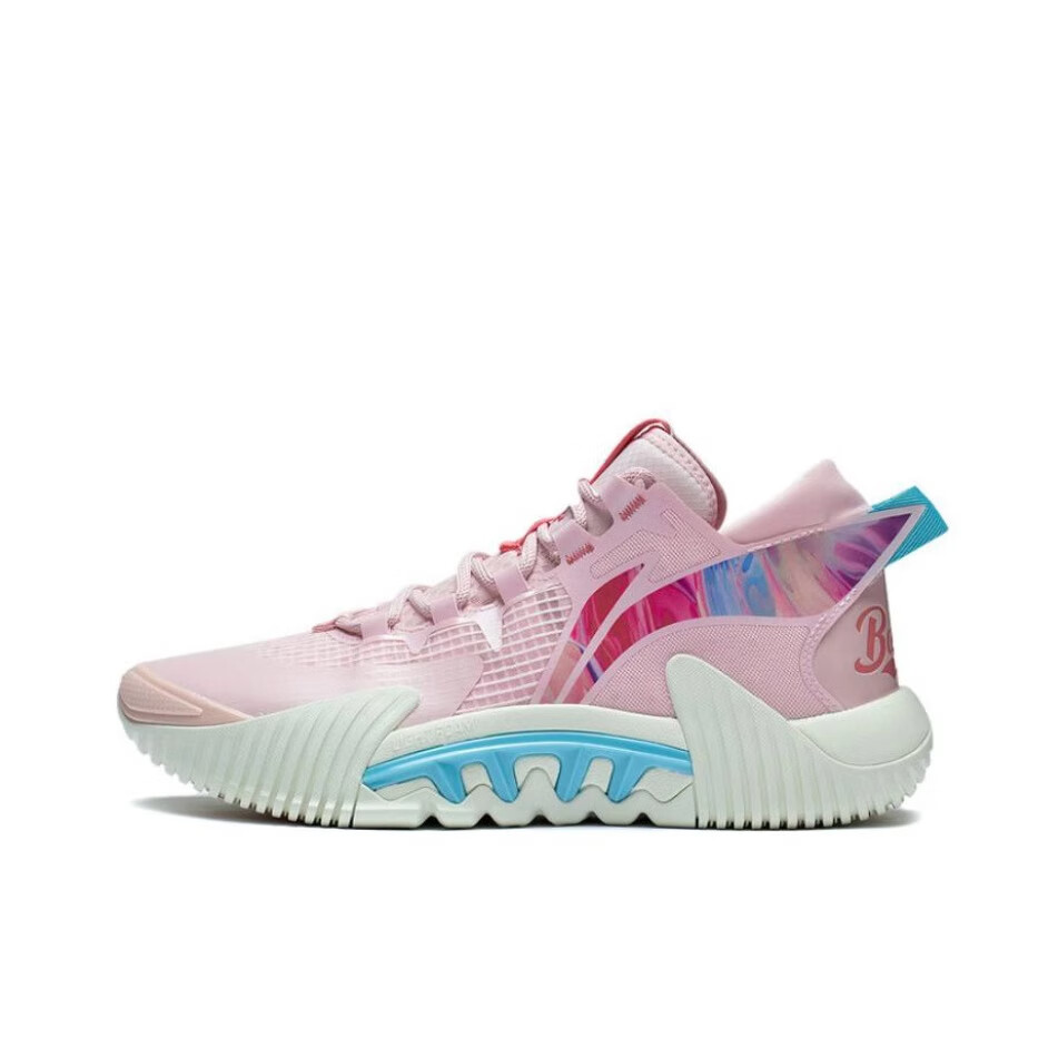 李宁反伍2代low男子实战篮球鞋 䨻科技低帮耐磨防滑运动鞋ABFS003