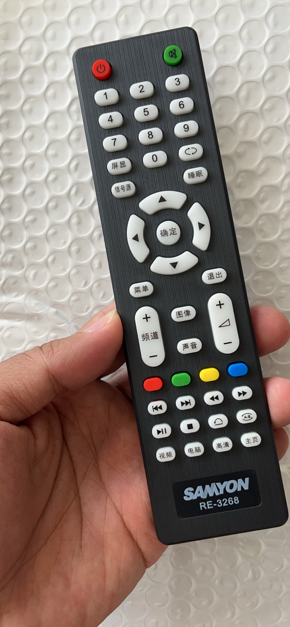 适用于SAMYON三羊电视机遥控器RE-3268 32B E32A1900 50C E32A