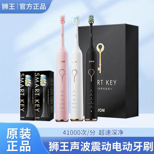 狮王防水充电式软毛电动牙刷礼盒