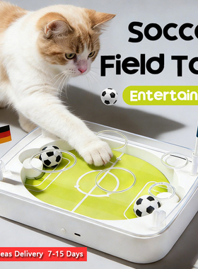 Interactive Cat Toy Football Field Smart Sensor Kicking Toy
