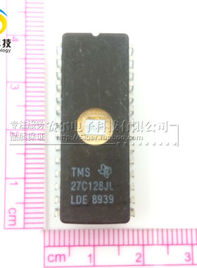 TMS 27C128JL LDE8939 DIP-28 紫外线擦除存储器  现货拍图 直拍