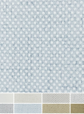 京三木 麻布圆点纹墙纸 小波点天蓝色奶茶色莫兰迪色系无纺布壁纸