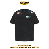 drew潮牌美式 卡通史努比短袖 T恤男女休闲宽松百搭情侣纯棉上衣tee