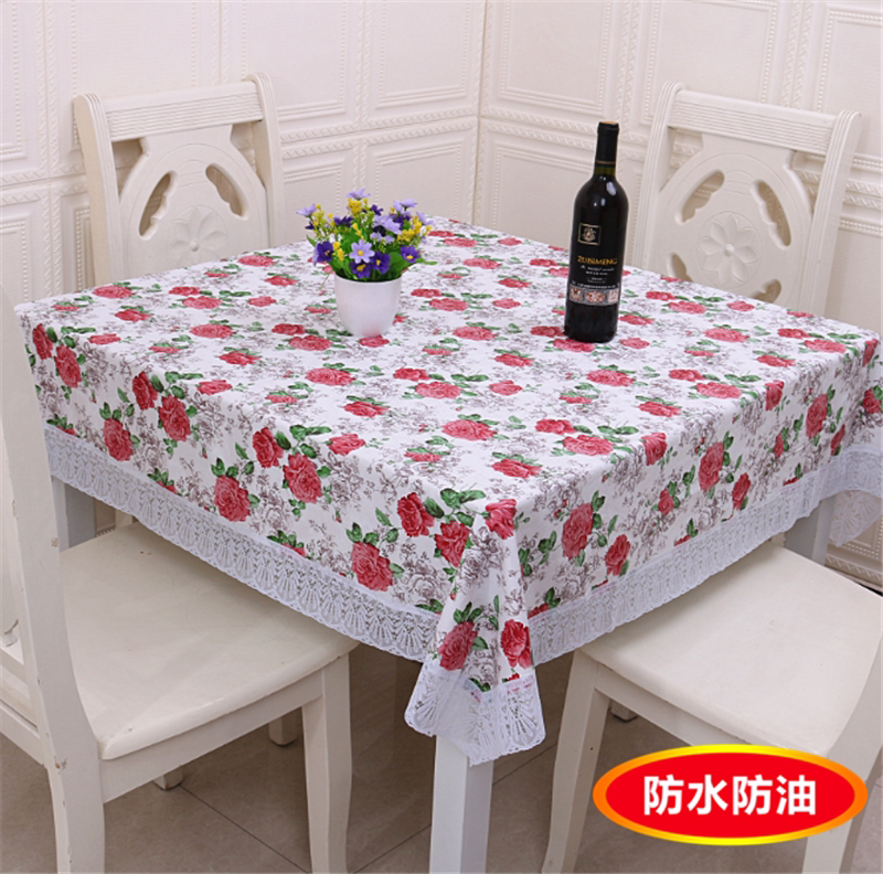 正方形防水防油免洗PVC加厚桌布
