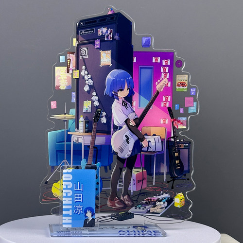 山田凉动漫周边孤独摇滚亚克力立牌桌面摆件谷子