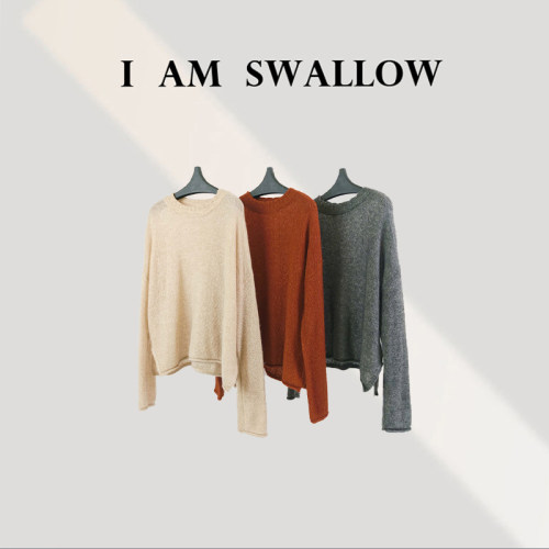 【A/M Swallow】丝羊绒羊毛长袖T恤打底衫W-1353#997
