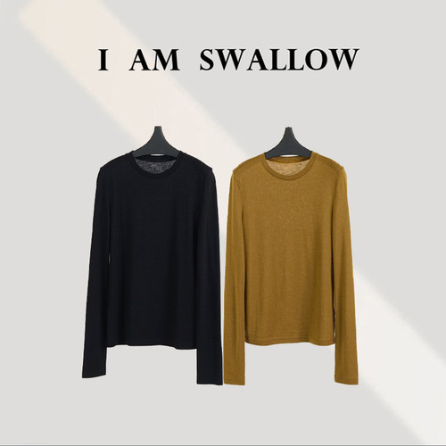 【A/M Swallow】水蛇腰*羊毛长袖打底衫W-1343#007