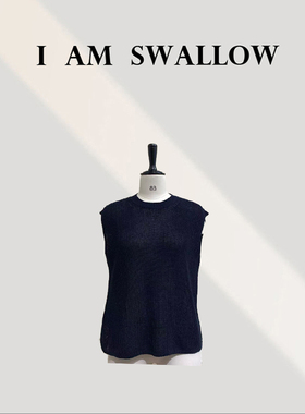 【A/M Swallow】亚麻编织无袖背心W-1052#997