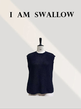 【A/M Swallow】亚麻编织无袖背心W-1052#997