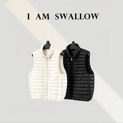 【A/M Swallow】轻量立领鹅绒马甲W-1569#0150