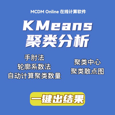 K-Means聚类分析及可视化工具