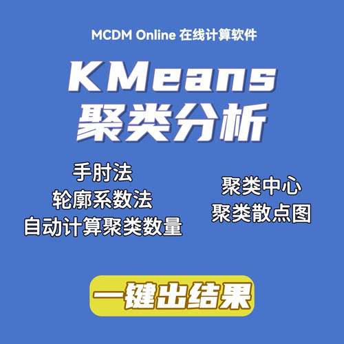 K-Means聚类分析及可视化工具